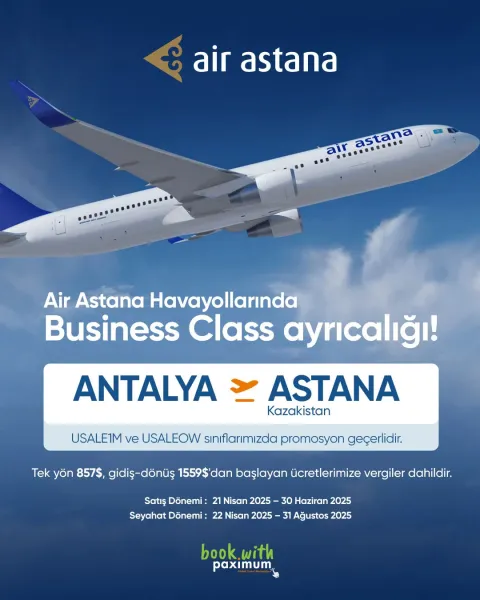 Air Astana Kampanya APRIL 2025